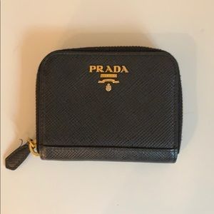 Prada zip wallet